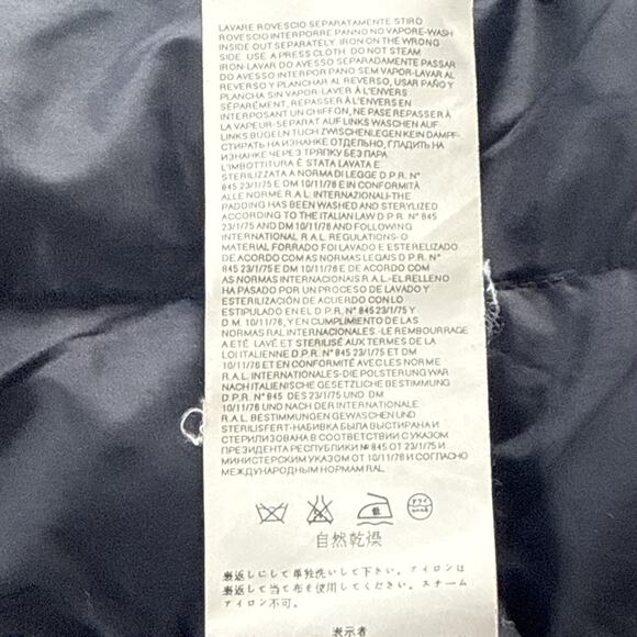 Men's‎ Emporio Armani Jeans Slim-Fit Navy Full Zip Down Jacket Size Small - Picture 9 of 11